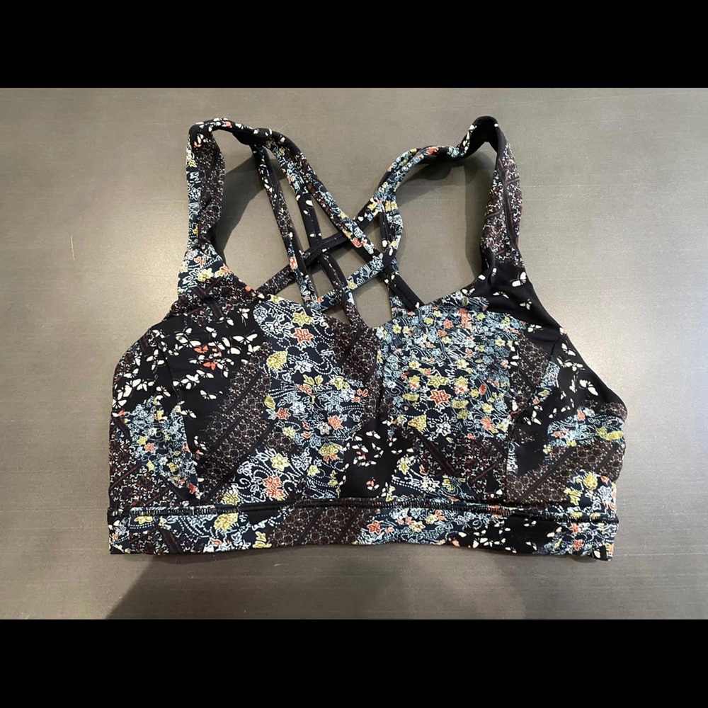 Floral Lulu Lemon Sports Bra